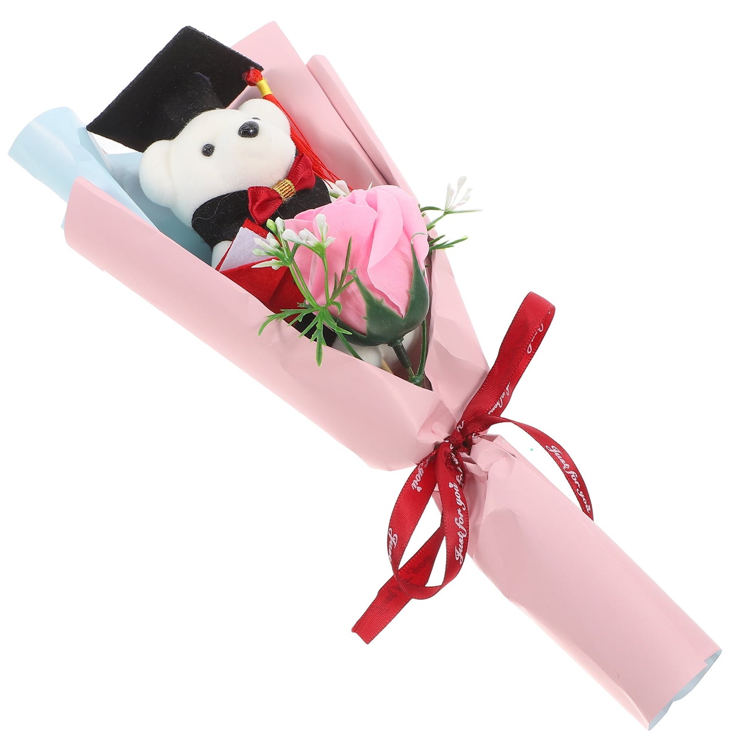 rarevick Cute Graduation Flower with bear